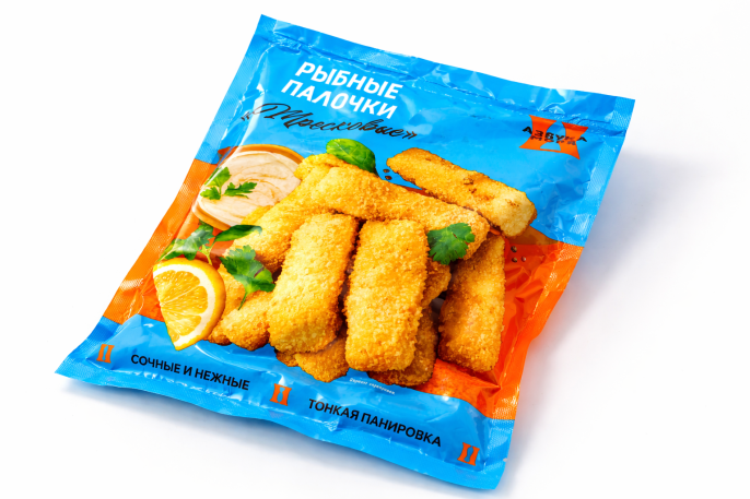 Рыбные палочки "Тресковые"  450гр АЗБУКА МОРЯ