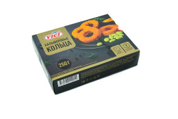 Кольца из фарша кальмара гигантского в панировке 250гр VICI
