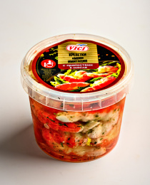 Креветки (имитация) маринованные с пряностями в масле 360г 1/6шт