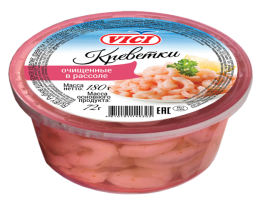 Креветки в рассоле 180г VICI