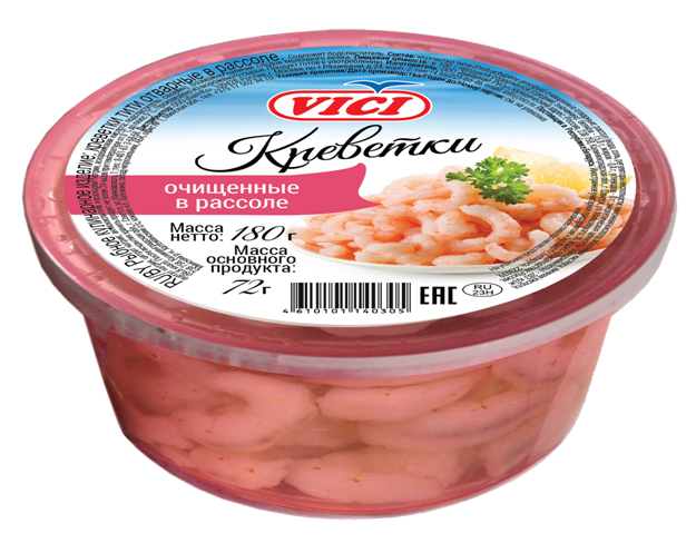 Креветки в рассоле 180г VICI
