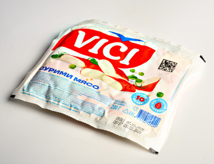 Крабовое мясо сурими 200г VICI