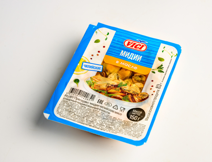 Мидии маринованные в масле 150г VICI