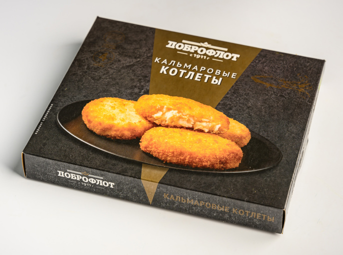 Кальмаровые котлеты  340гр  ДОБРОФЛОТ