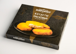 Котлеты из тресковых видов рыб  340гр ДОБРОФЛОТ