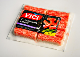 Крабовые палочки с мясом натурального краба "Снежный краб" 170г VICI